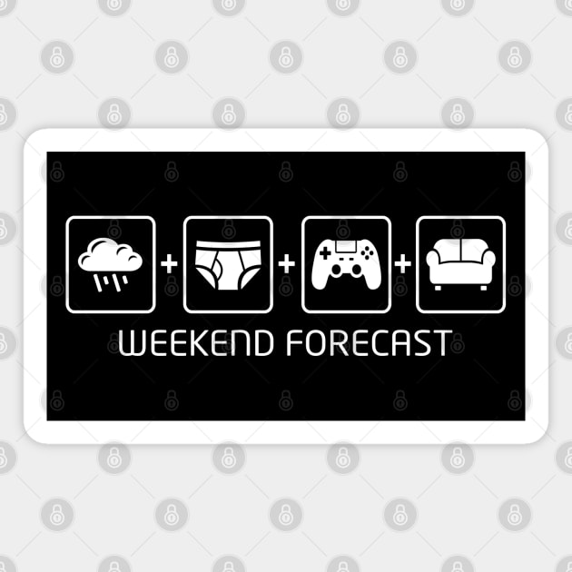 Gamer's Weekend Forecast Magnet by analogdreamz